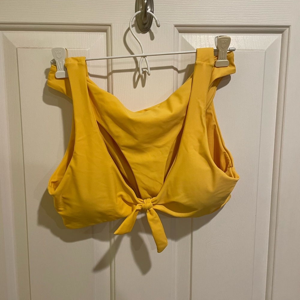 Yellow tie bikini